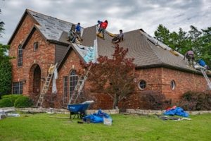 should I stay home during roof replacement
